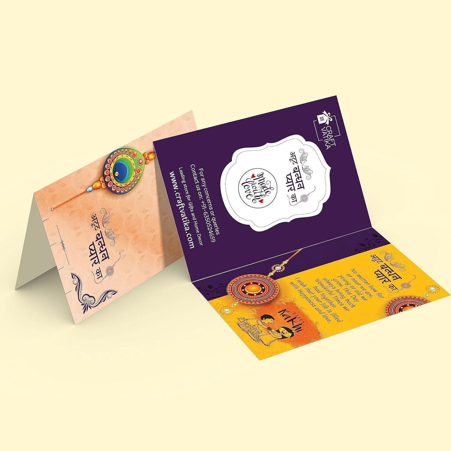 Collectible India Rakhi Gift for Brother Combo Set - Rakhi for Brother - Rakhi for Rakshabandhan Diya Gifts for Bhaiya Bhabhi- Akhand Crystal Diya Oil Lamp,Krishna Rakhi, Rudraksh Rakhi, Lumba Rakhi