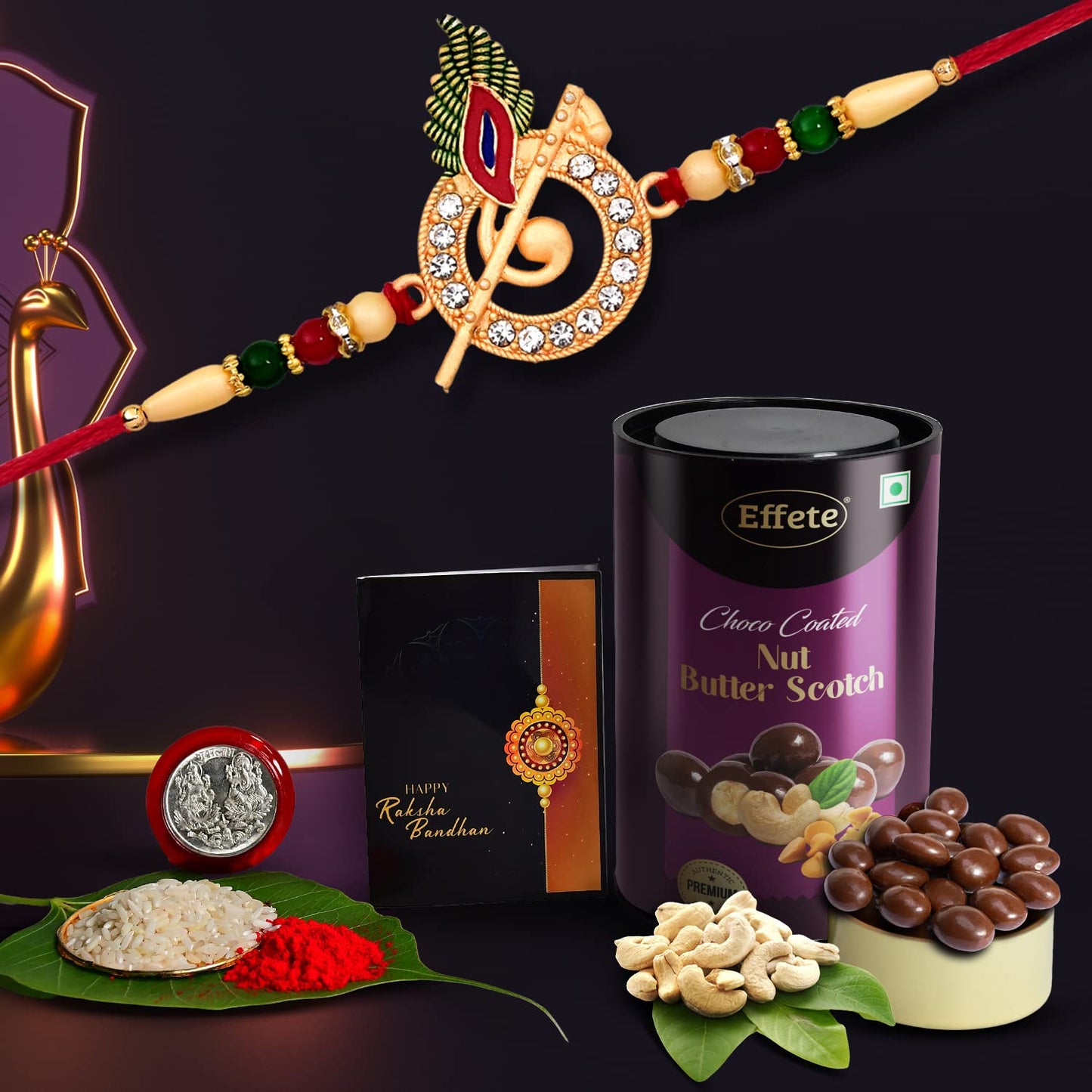 Rakhi Gift Combo with Chocolate – Pack of 5 | Raksha Bandhan Special Hamper-Brother, Kids (K1_703_BS)DeoDap