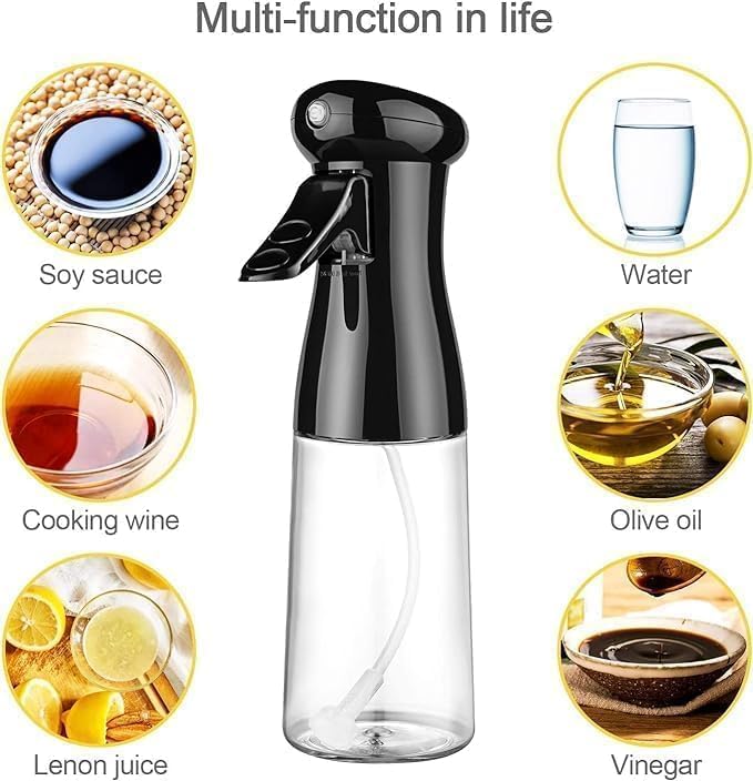 2-in-1 Olive Oil Sprayer and Dispenser Bottle for Kitchen β 500ml Glass Spray Bottle for Healthy Cooking & Salad Dressing