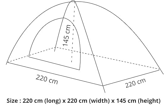 CUATRO 3 Season Dome Tent for Camping & Hiking – 4 Person | Waterproof, Windproof & UV Resistant | Instant Pop-Up, Lightweight with Carry Bag (Multicolor)