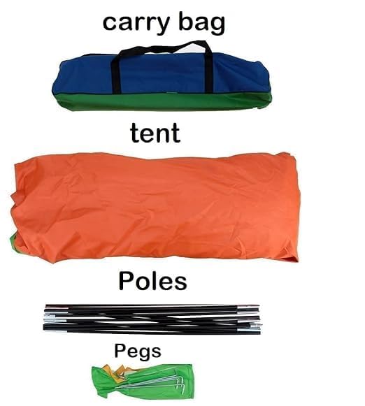 CUATRO 3 Season Dome Tent for Camping & Hiking – 4 Person | Waterproof, Windproof & UV Resistant | Instant Pop-Up, Lightweight with Carry Bag (Multicolor)