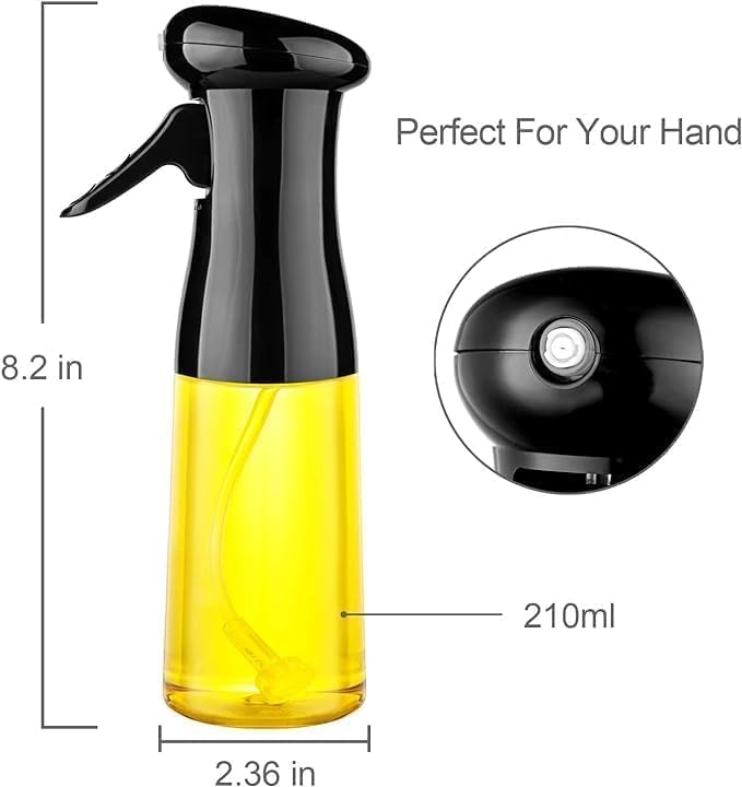 2-in-1 Olive Oil Sprayer and Dispenser Bottle for Kitchen β 500ml Glass Spray Bottle for Healthy Cooking & Salad Dressing