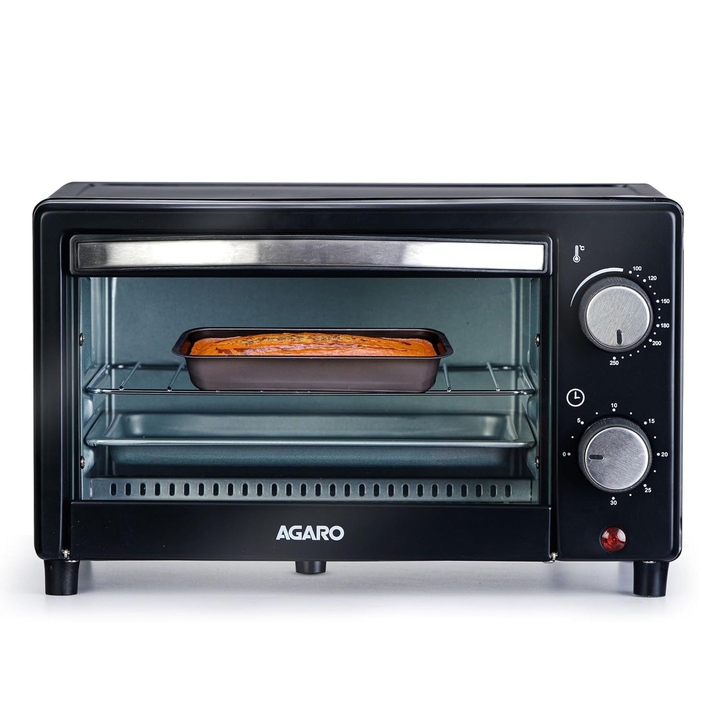 AGARO Marvel 9L Oven Toaster Griller (OTG), 800 Watts, Black – Toast, Bake, Grill & More