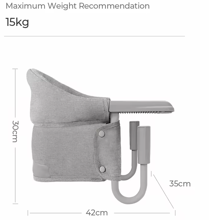 Unique Babies Latest 4 in 1 Foldable Plastic Feeding Baby Eat Portable Dining Table Clip Hook on Hight Chair 2025