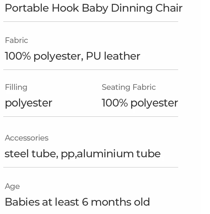 Unique Babies Latest 4 in 1 Foldable Plastic Feeding Baby Eat Portable Dining Table Clip Hook on Hight Chair 2025