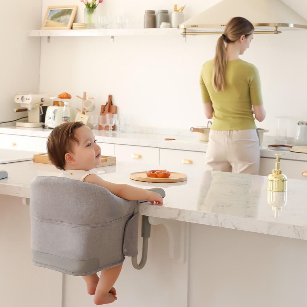 Unique Babies Latest 4 in 1 Foldable Plastic Feeding Baby Eat Portable Dining Table Clip Hook on Hight Chair 2025