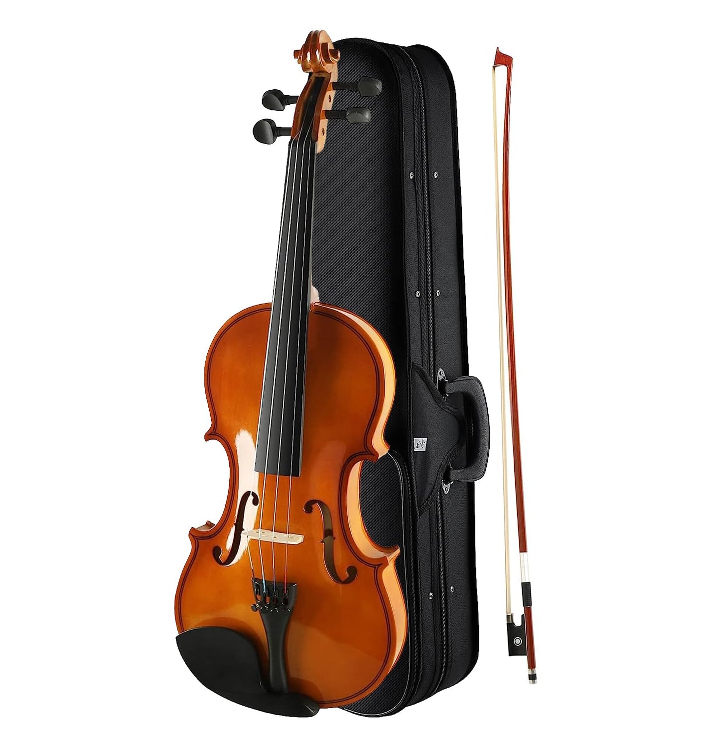π» Kadence Vivaldi 4/4 Violin with Bow, Rosin & Hard Case β Brown Glossy Finish (Model V001C)