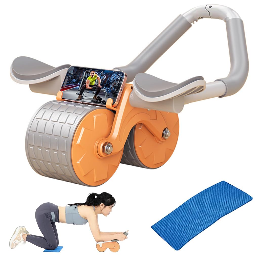 Proberos® Ab Roller Set with Counter & Silent Knee Pad | Premium Ab Roller with Elbow Support & Phone Holder for Core, Fitness & Home Workout