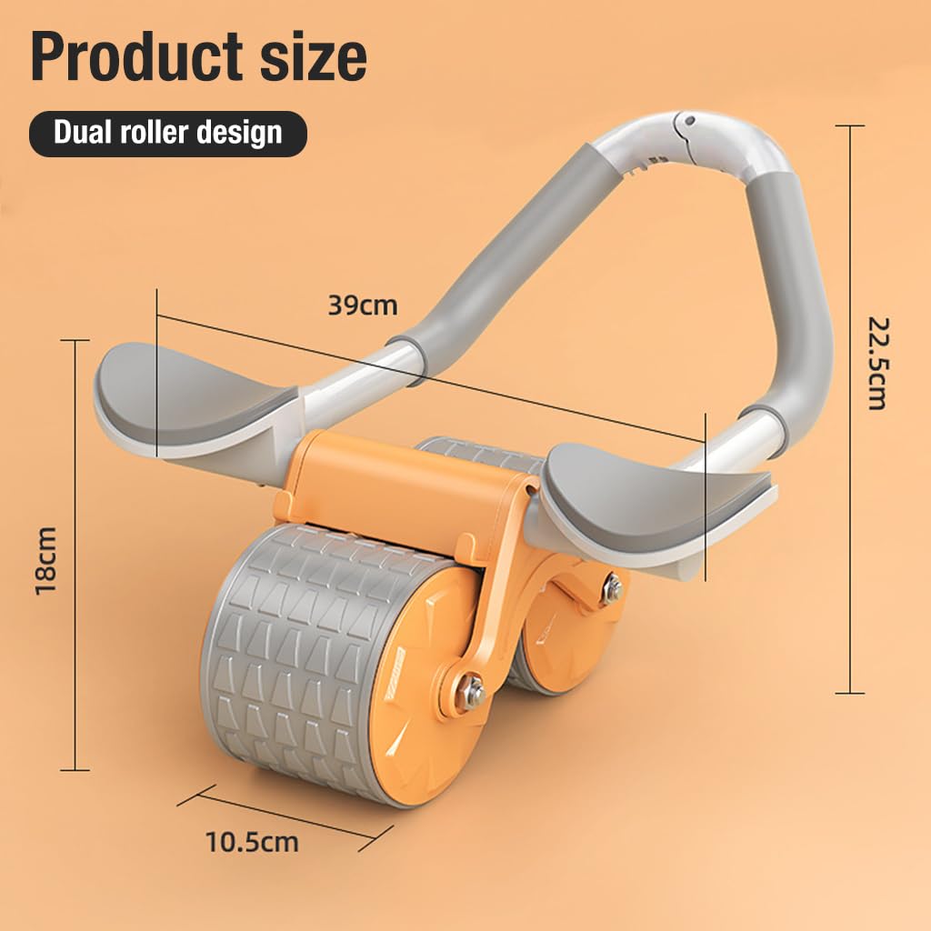Proberos® Ab Roller Set with Counter & Silent Knee Pad | Premium Ab Roller with Elbow Support & Phone Holder for Core, Fitness & Home Workout