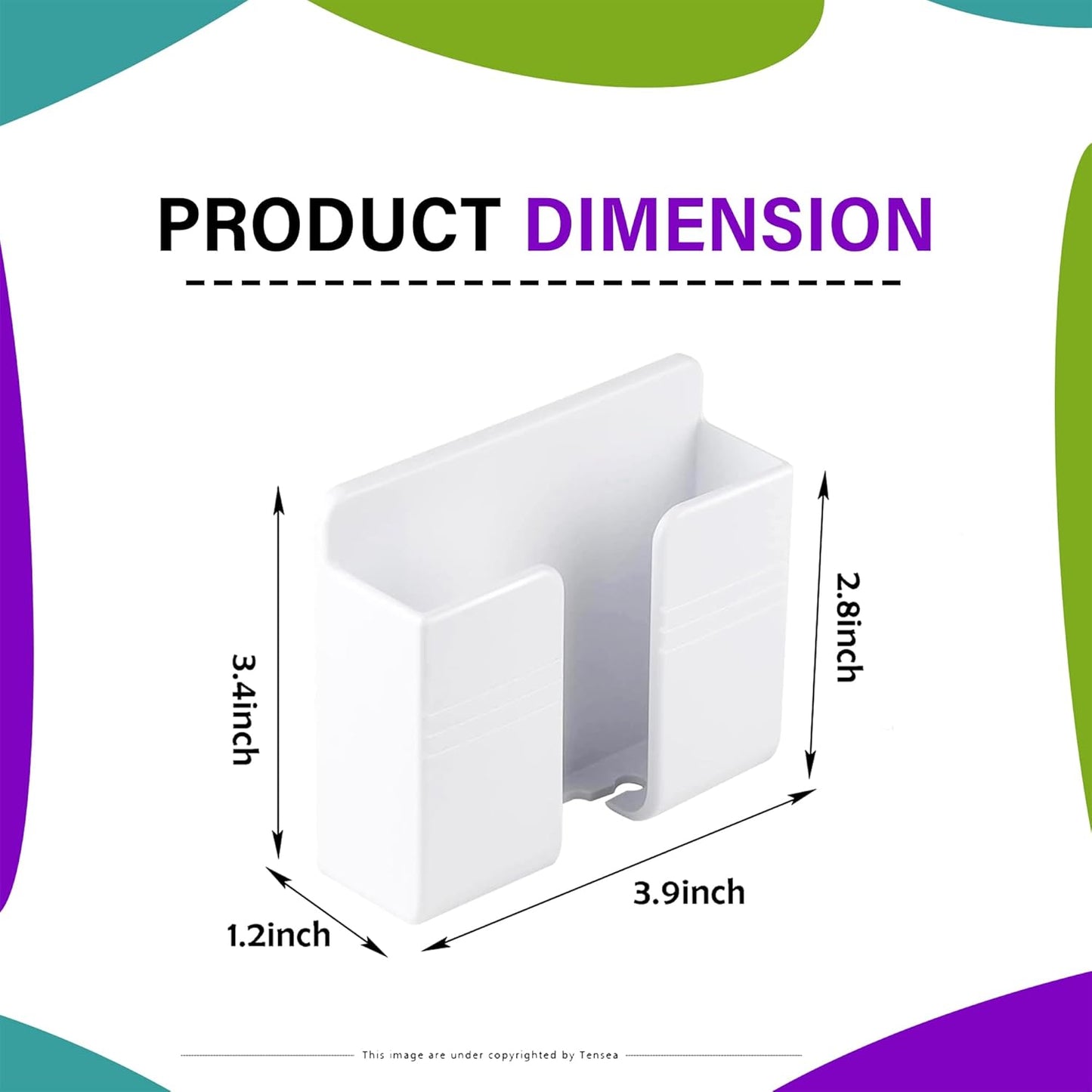 Tensea Mobile Phone Charging Stand – Multi-Functional Wall Holder for Bedroom, Office & More (White 01)