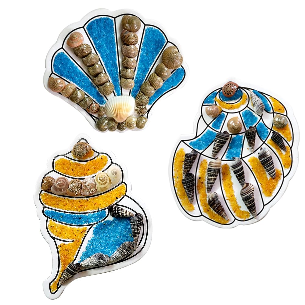 VMMPL Art N Craft Kit for Kids β Seashells Fridge Magnets | Creative DIY Toys | Nature-Themed Kids Activity for 8+ Years
