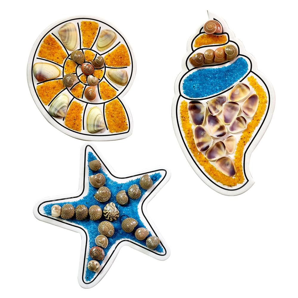 VMMPL Art N Craft Kit for Kids β Seashells Fridge Magnets | Creative DIY Toys | Nature-Themed Kids Activity for 8+ Years