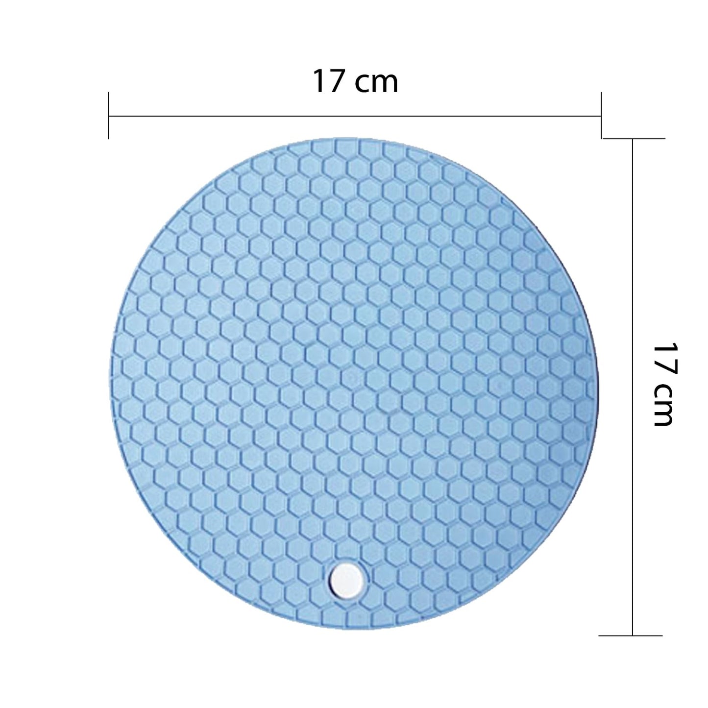 VMMP Silicone Mats for Kitchen Counter – Heat Resistant Mats for Dining Table | Set of 4 Non-Slip Silicone Trivets for Hot Pots and Cookware | Multi-Purpose Kitchen Protection Pads (Multicolour, Round)