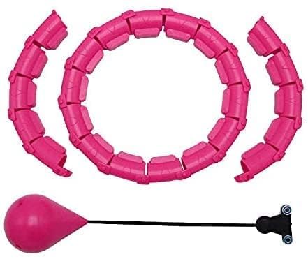 DPCR Weighted Hula Hoop for Adults - 24 Detachable Knots | Infinity Smart Fitness Hoop for Weight Loss & Massage – Multi Color