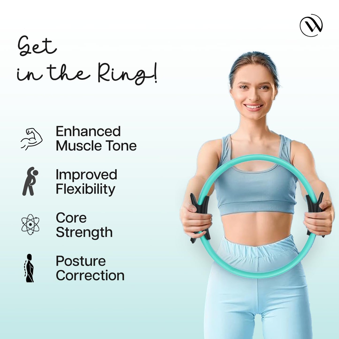 Wiselife Pilates Ring Circle | Inner Thigh Exercise & Yoga Fitness Ring for Home Workouts