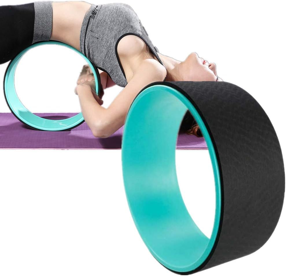 FitBox® Yoga Prop Wheel | Backbend & Stretching Roller for Flexibility, Pilates & Balance Training – Multicolour (1 Pc)