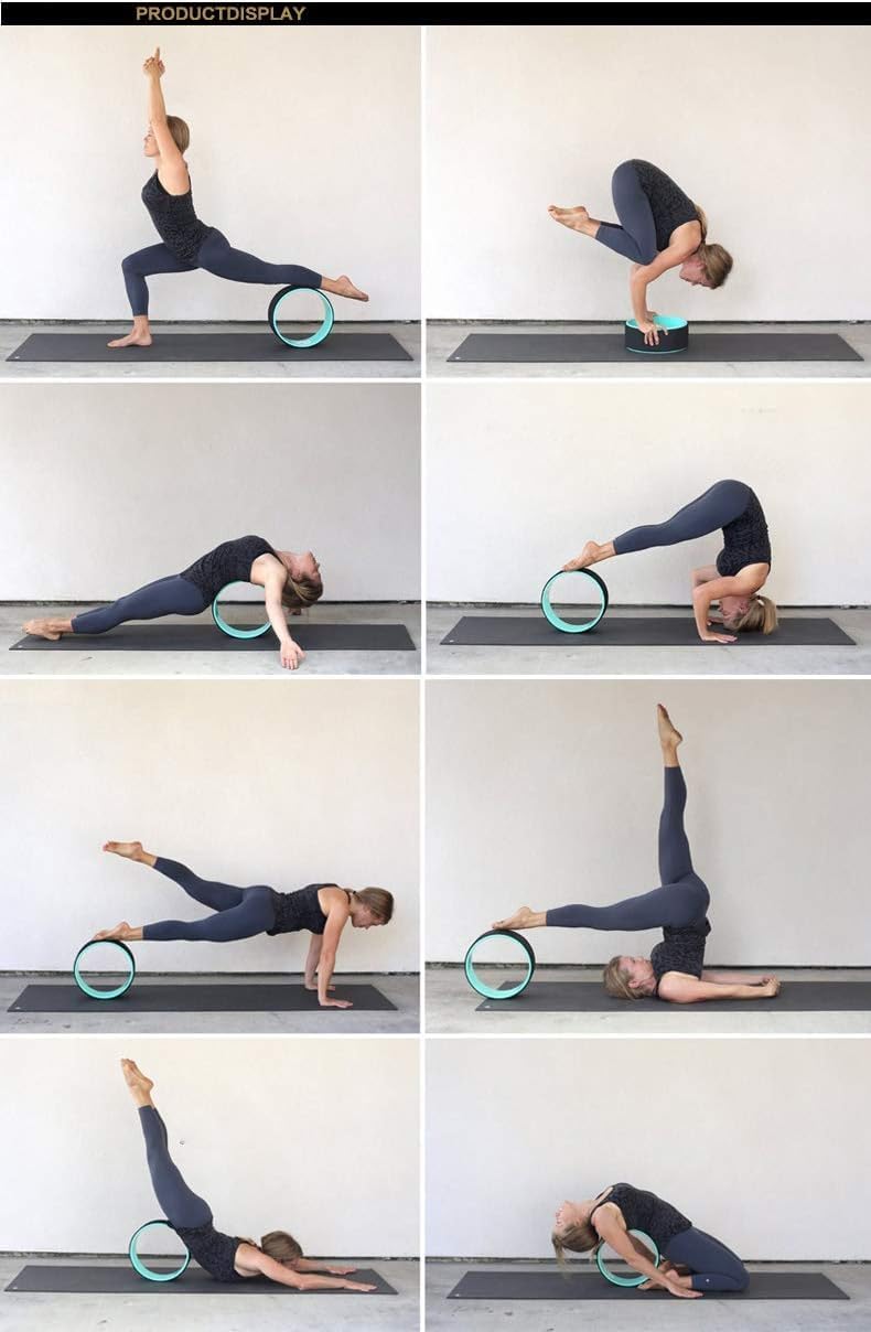 FitBox® Yoga Prop Wheel | Backbend & Stretching Roller for Flexibility, Pilates & Balance Training – Multicolour (1 Pc)