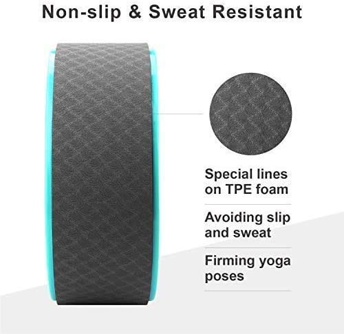 FitBox® Yoga Prop Wheel | Backbend & Stretching Roller for Flexibility, Pilates & Balance Training – Multicolour (1 Pc)