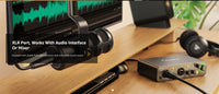 MAONO PD100S XLR Dynamic Microphone for Podcast | Cardioid Studio Microphone with Boom Arm, Voice Isolation Technology & Metal Body for Recording, Streaming, Voice Over & Home Studio