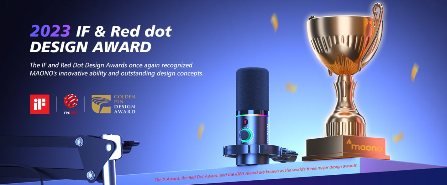 MAONO PD200XS XLR/USB Dynamic Microphone with RGB Lighting & Boom Arm | Professional Gaming, Podcast & Streaming Microphone