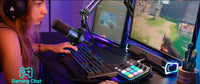 MAONO PD200XS XLR/USB Dynamic Microphone with RGB Lighting & Boom Arm | Professional Gaming, Podcast & Streaming Microphone