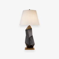 Orange Jute Table Lamp With Iron Base