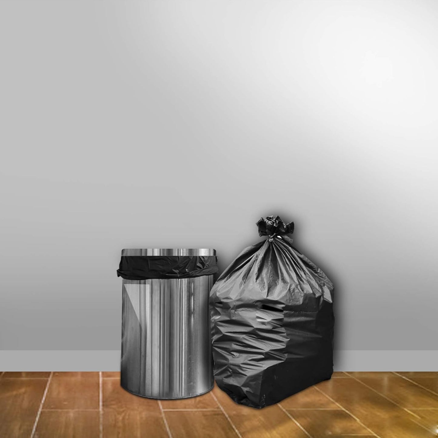 Shopping Jinni Brand – Presto! Medium Garbage Bags (19 x 21 Inches) | 180 Count | Extra Durable for Dry & Wet Waste | Black