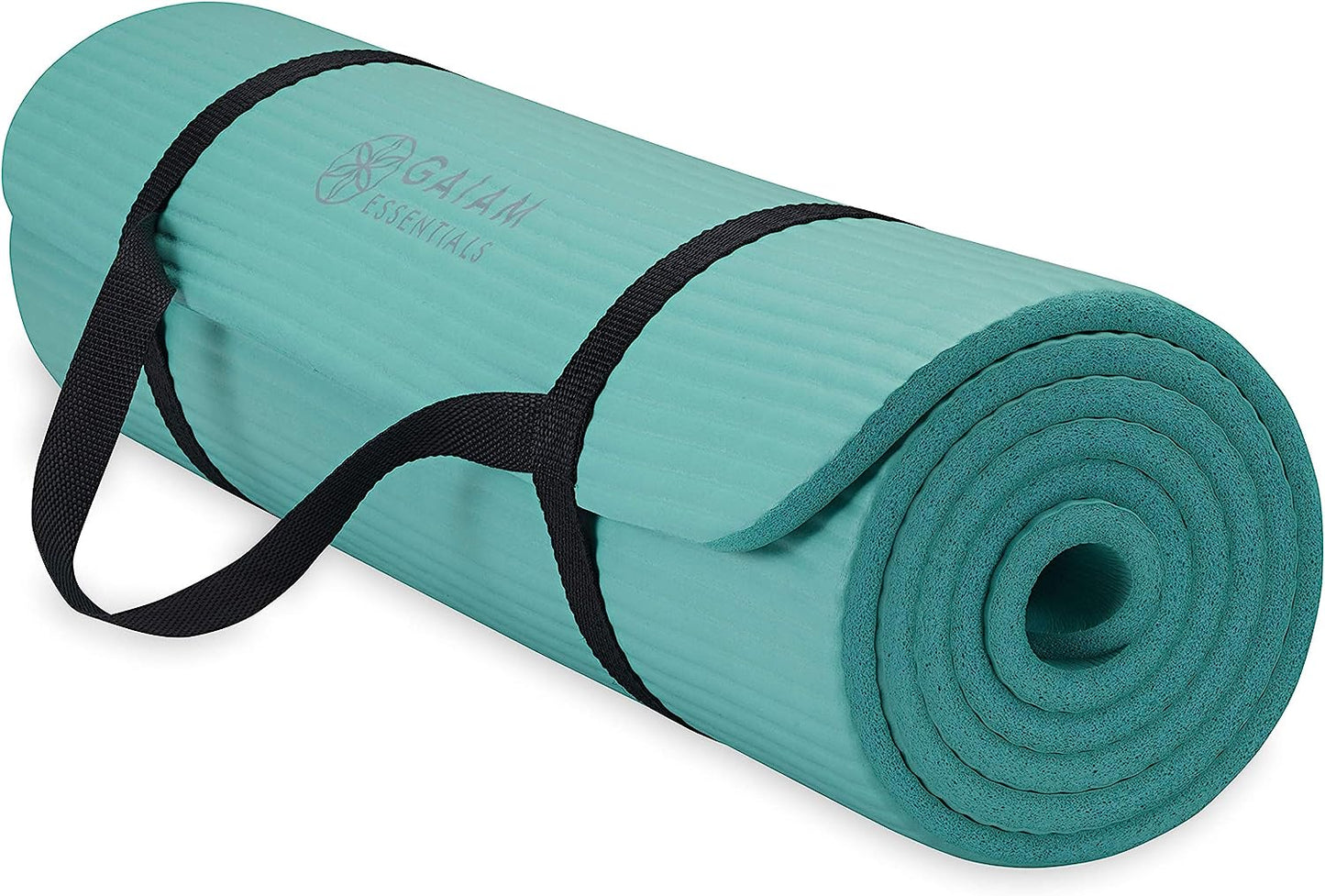 Thick Yoga Mat Fitness & Exercise Mat with Easy-Cinch Yoga Mat Carrier Strap, 72"L x 24"W x 2/5 Inch Thick