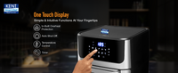 KENT Digital Air Fryer Oven 12L | 1800W | 360° Rapid Heat Circulation | 10 Preset Menus | Bake, Grill & Roast | Digital Display & Touch Control Panel | Dehydration & Rotisserie Function