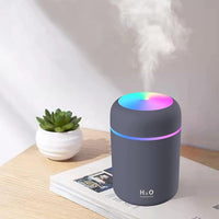 Larrito Wooden Cool Mist Humidifier | Essential Oil Diffuser with Color Changing LED Lights | Aroma Air Humidifier for Home, Office, Car, Baby Room | Auto Shut-Off | Multicolour