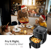 iBELL AEROFRY422M Air Fryer 4.2 Litre – 1500W | Multiple Cooking Options | Dishwasher Safe | Nonstick Coating | Adjustable Time & Temperature Control (Black)