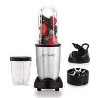 NutriPro 500W Juicer Mixer Grinder | Smoothie Maker with 2 Jars & Stainless Steel Blade | Powerful Motor | Silver | Dishwasher Safe | 1-Year Warranty