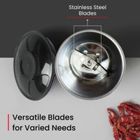 Prestige Iris 750 Watt Mixer Grinder | 4 Jars - 3 Stainless Steel Jars + 1 Juicer Jar | 3 Speed Control | Ergonomic Handle | Black | 750W Powerful Motor | 2-Year Warranty