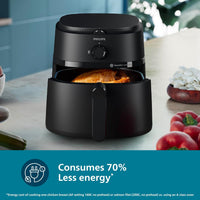 PHILIPS Air Fryer NA120/00 – 1500W, 4.2L, Rapid Air Technology, 90% Less Fat, 12 Presets, Black