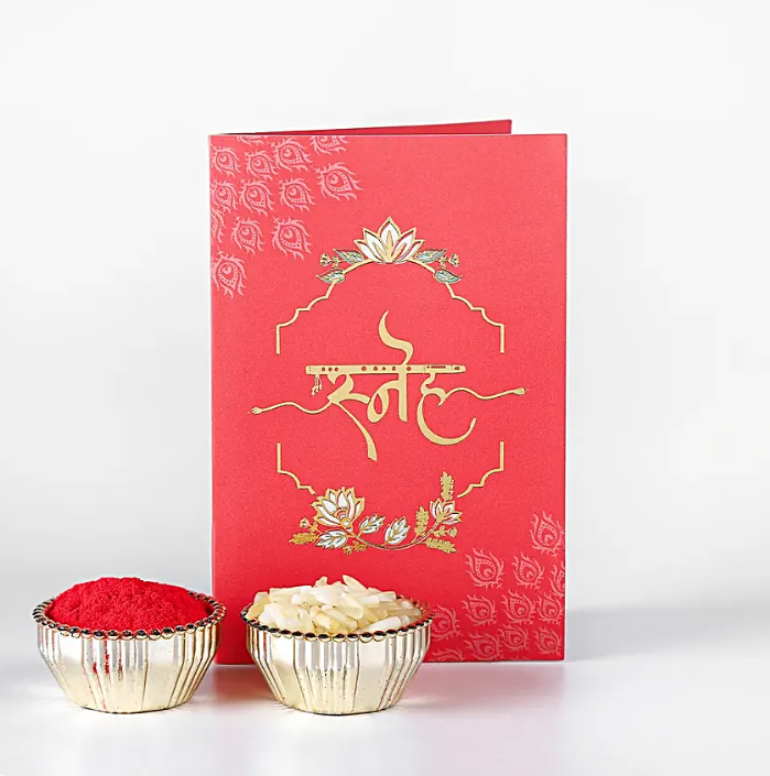 Cultural Charm Ethnic Rakhi Set of 2 with Premium Kesar Kaju Katli (200g) | Includes Roli Chawal | Festive Gift Hamper for Raksha Bandhan
