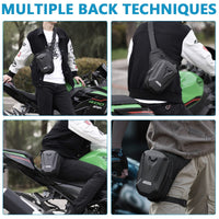 VMMPL Optifit® Thigh Bag for Bikers | Waterproof Waist & Leg Bag with Large Capacity | EVA Tactical Multi-Function Outdoor Sports Pouch for Riding, Hiking, Climbing (Black)