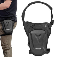 VMMPL Optifit® Thigh Bag for Bikers | Waterproof Waist & Leg Bag with Large Capacity | EVA Tactical Multi-Function Outdoor Sports Pouch for Riding, Hiking, Climbing (Black)