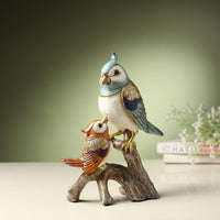 Multicolour Bird Resin Figurine – Elegant Home Décor Showpiece