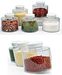 Ostin 6 Pcs Stackable Spice Tower Carousel | Transparent Acrylic Spice Rack | Space-Saving Kitchen Organizer