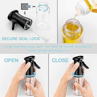 2-in-1 Olive Oil Sprayer and Dispenser Bottle for Kitchen – 500ml Glass Spray Bottle for Healthy Cooking & Salad Dressing