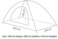 CUATRO 3 Season Dome Tent for Camping & Hiking – 4 Person | Waterproof, Windproof & UV Resistant | Instant Pop-Up, Lightweight with Carry Bag (Multicolor)
