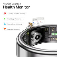 boAt SmartRing Active Plus – Radiant Silver | Auto Health Monitoring | 30 Days Battery | Magnetic Charging Case | Premium Stainless Steel Build