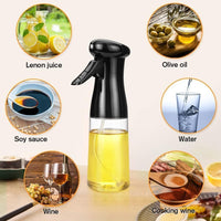 2-in-1 Olive Oil Sprayer and Dispenser Bottle for Kitchen – 500ml Glass Spray Bottle for Healthy Cooking & Salad Dressing