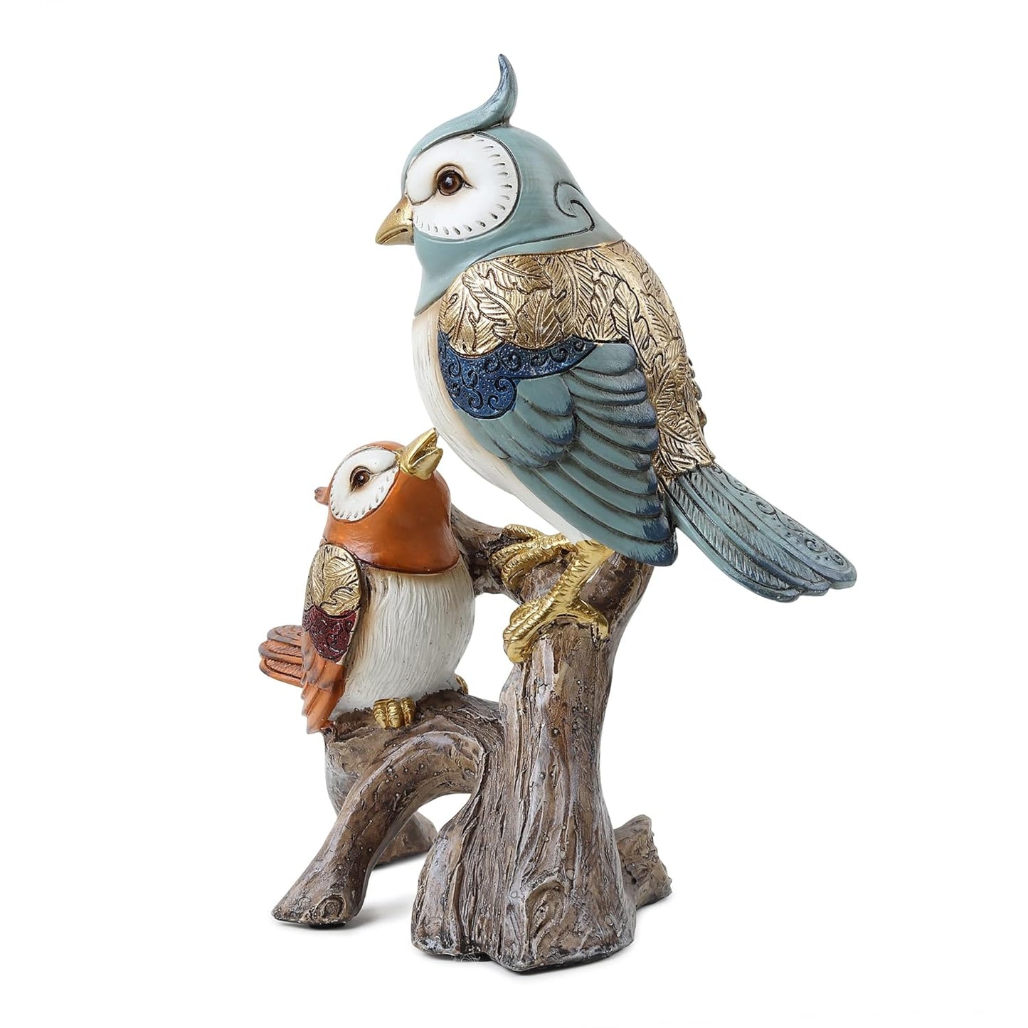 Multicolour Bird Resin Figurine – Elegant Home Décor Showpiece