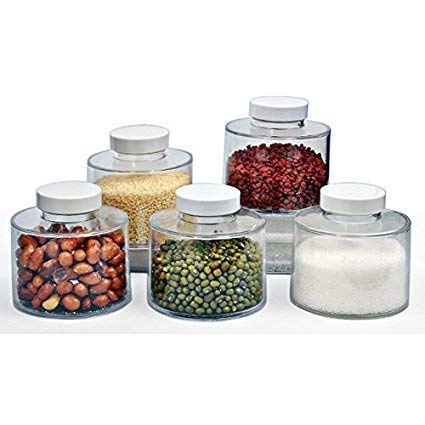 Ostin 6 Pcs Stackable Spice Tower Carousel | Transparent Acrylic Spice Rack | Space-Saving Kitchen Organizer