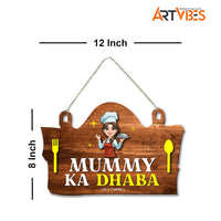 Artvibes Kitchen Wall Hanging for Home Decor | Wooden Decorative Quote Art | Wall Decoration for Living Room, Bedroom, Office (30 x 20 cm)