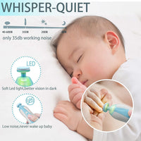 VMMPL Baby Nail Trimmer Electric for Newborns with Light | Safe Baby Nail File Set with 6 Grinding Pads | Electric Nail Clipper for Infant, Toddler, Kids & Mom | Compact & Silent Nail Cutter Kit – Multi Color