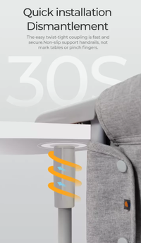 Unique Babies Latest 4 in 1 Foldable Plastic Feeding Baby Eat Portable Dining Table Clip Hook on Hight Chair 2025