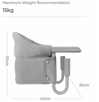 Unique Babies Latest 4 in 1 Foldable Plastic Feeding Baby Eat Portable Dining Table Clip Hook on Hight Chair 2025