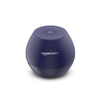 Basics 5W Mini Bluetooth Speaker with 30Hrs Playtime, TWS, Powerful Bass, BT 5.0, MicroSD/USB, IPX5 Waterproof (Blue)